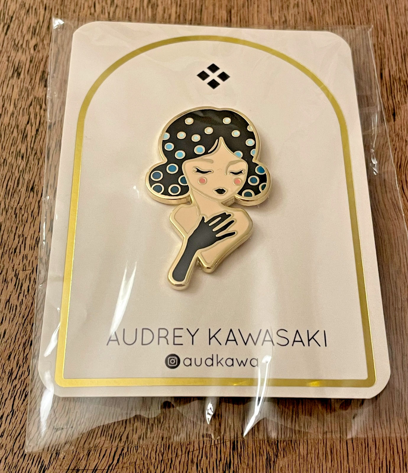 NIP Audrey Kawasaki Lilly Enamel Pin – Audkawa Limited Edition June 2020