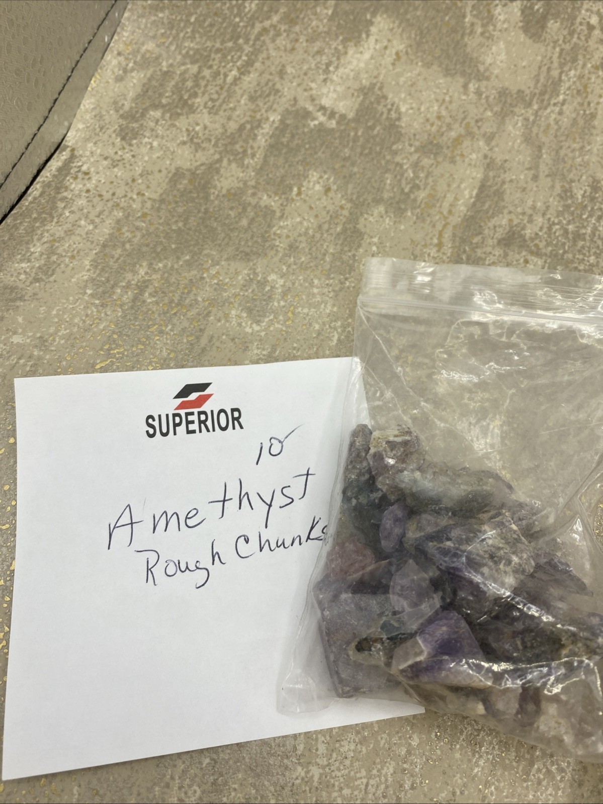 6 Bags Of Assorted Crystals (Separated)Contains Sodalite Moonstone +~See Pics