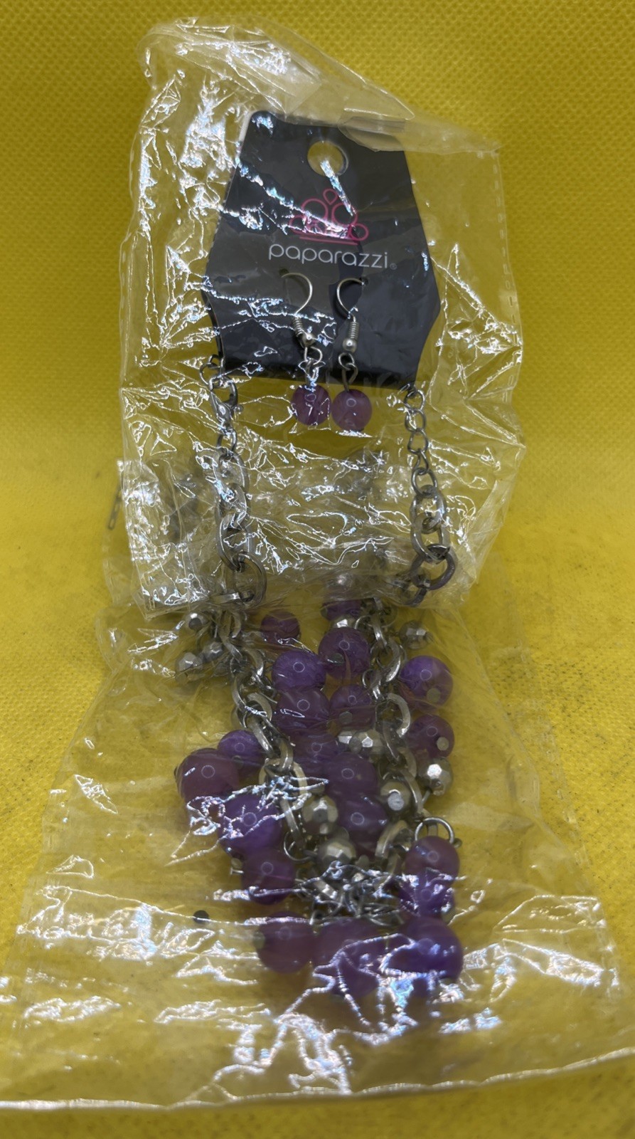 Paparazzi Jewelry Palm Beach Boutique Purple Necklace w/ Earrings