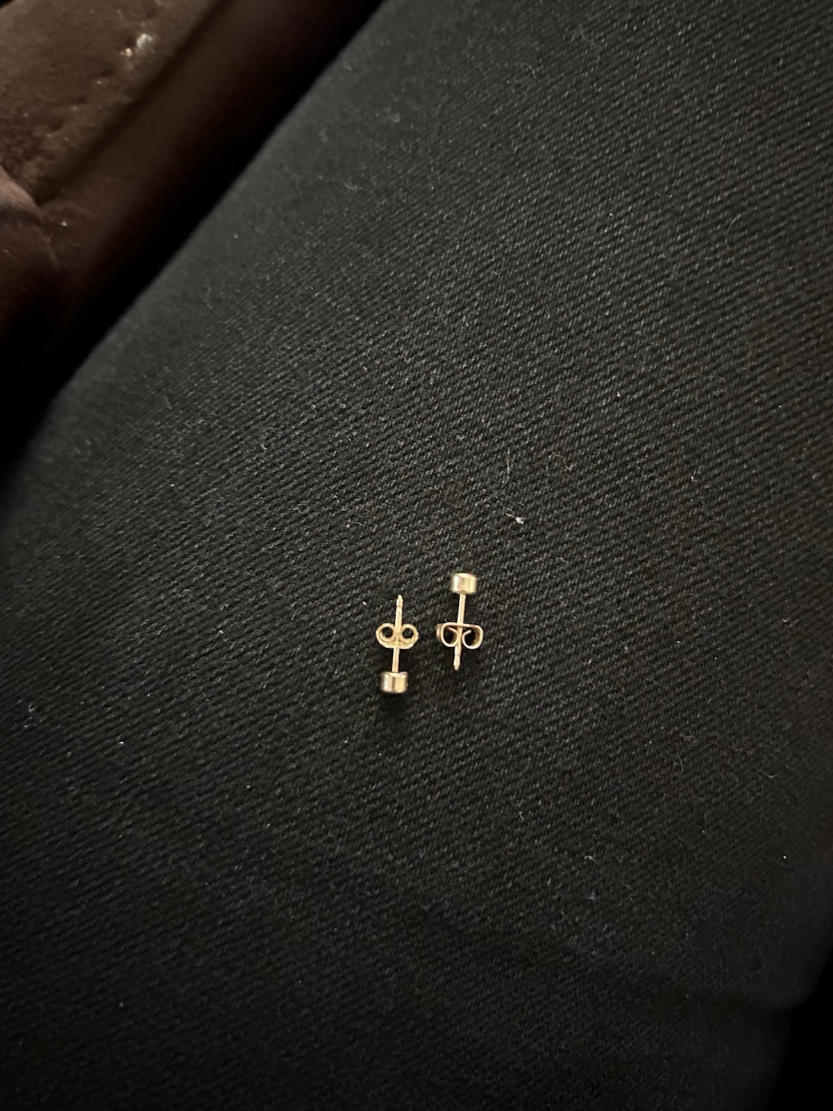 dainty solid gold studs