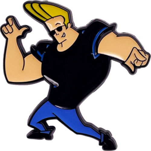 Enamel Pin – Johnny Bravo Character TV Cartoon Network Funny 90s Animation Gift