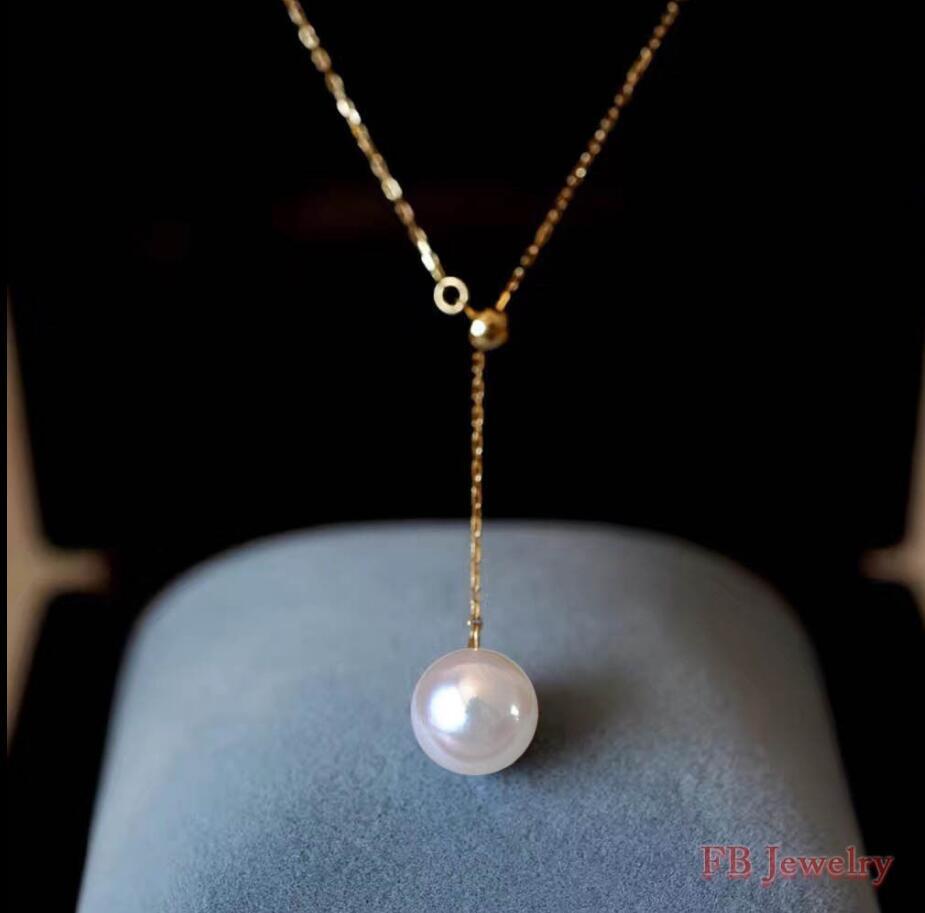 Women‘s 18k Rose Gold Plated Mother Pearl Pendant Necklace