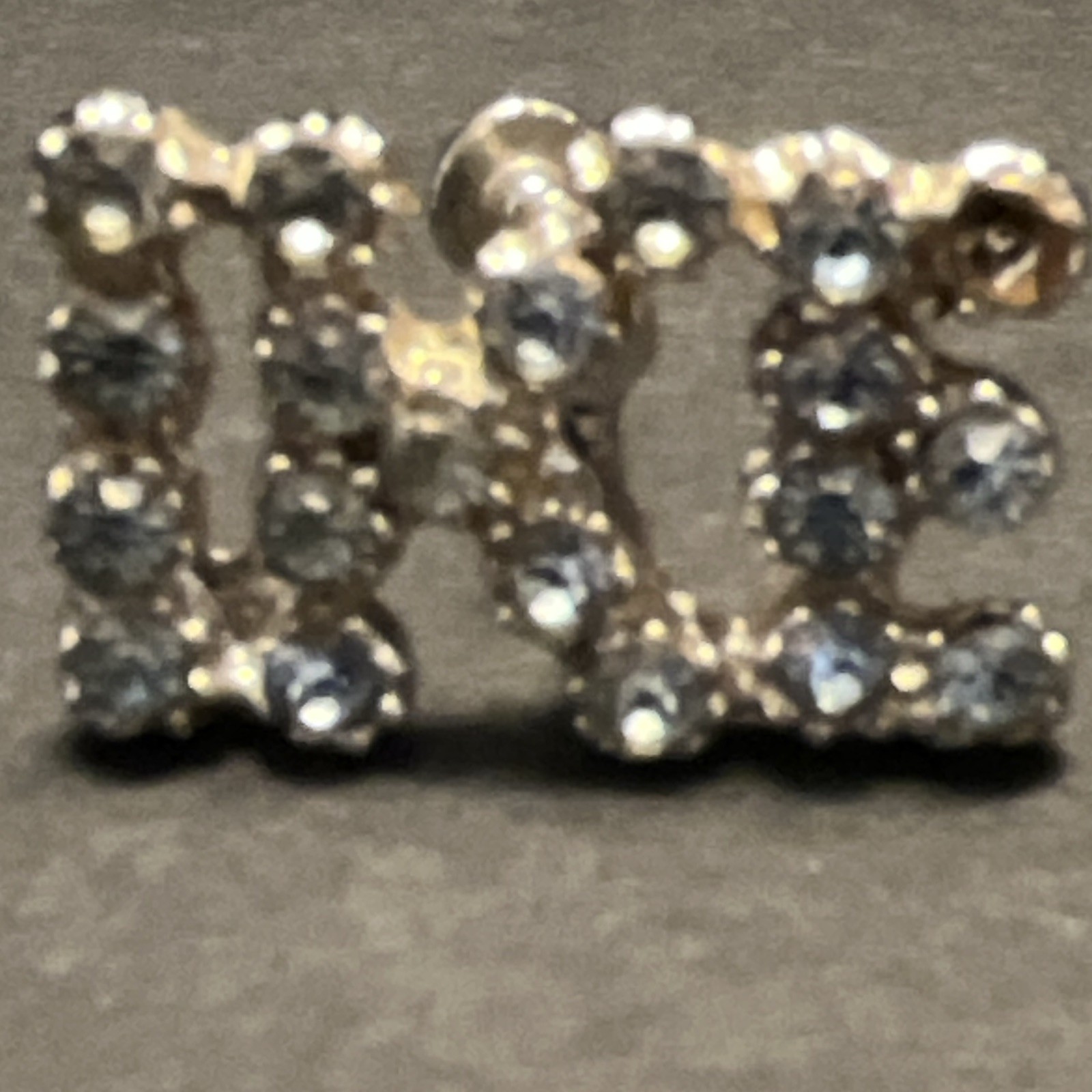 Gold Tone Round Crystal Rhinestone Stud Earrings Screw Back Prong Set