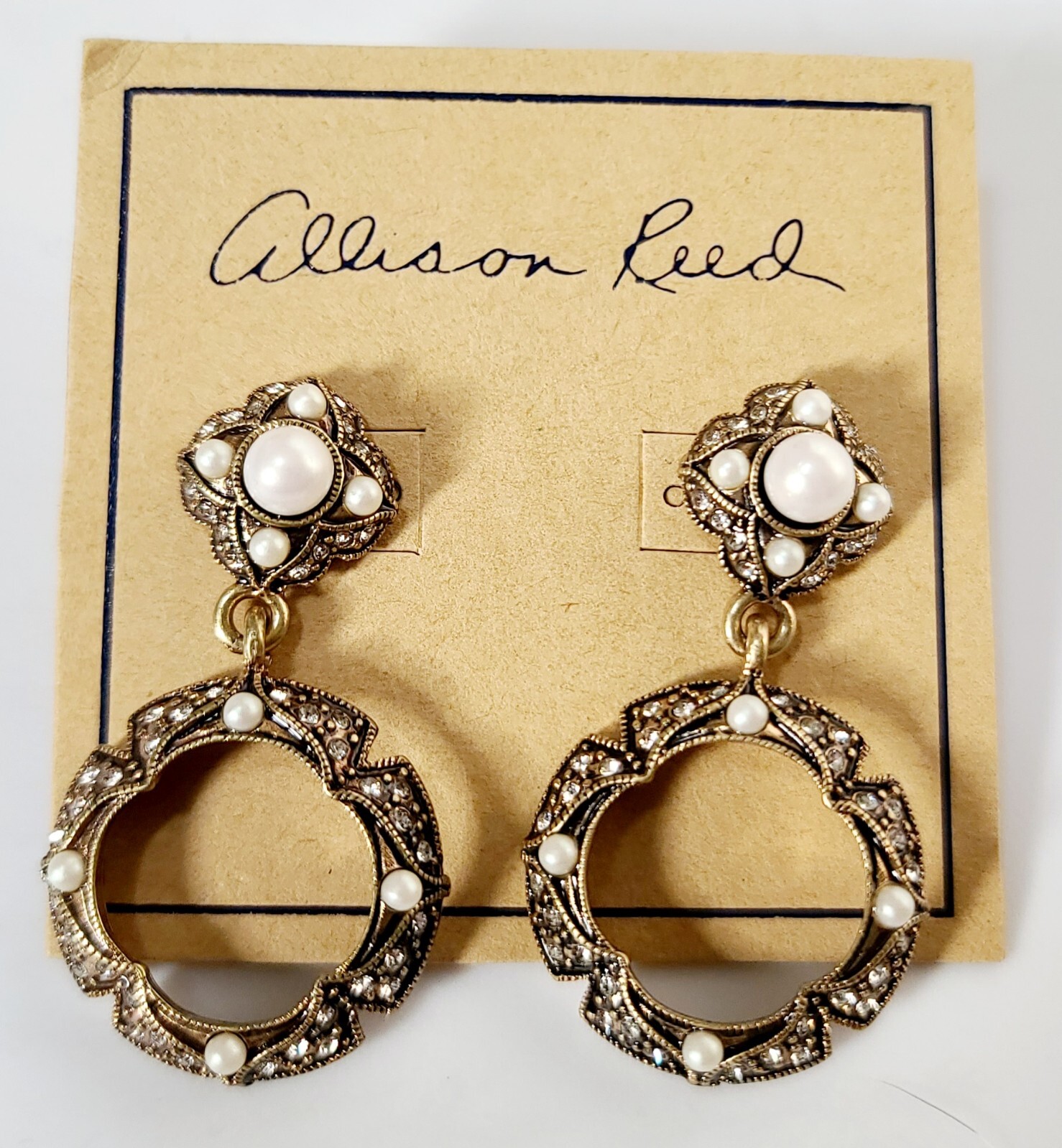Allison Reed Dangle/Drop Earrings Faux Pearl J12-1332