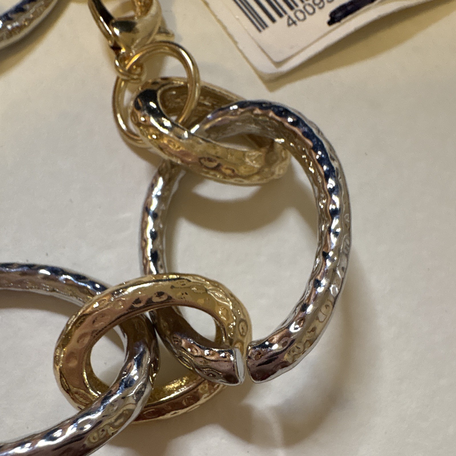 Katy’s Hallmark Shop Gold & Silver Tone Link Chain Bracelet, Lobster Clasp