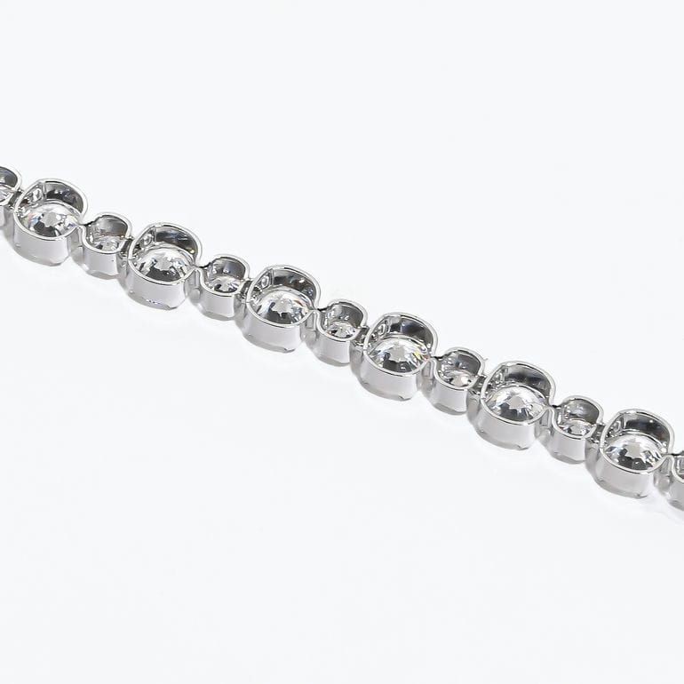 Swarovski Bracelet Matrix Tennis Clear Silver 24cm Adjustable Jewelry