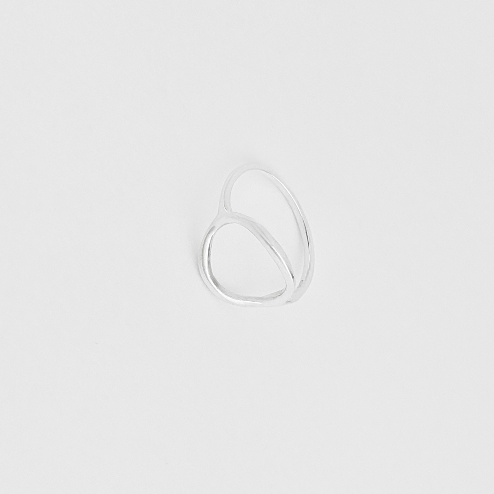 Sterling Silver Large Thin Open Circle Ring, Halo Rings, Eternity Round Circles