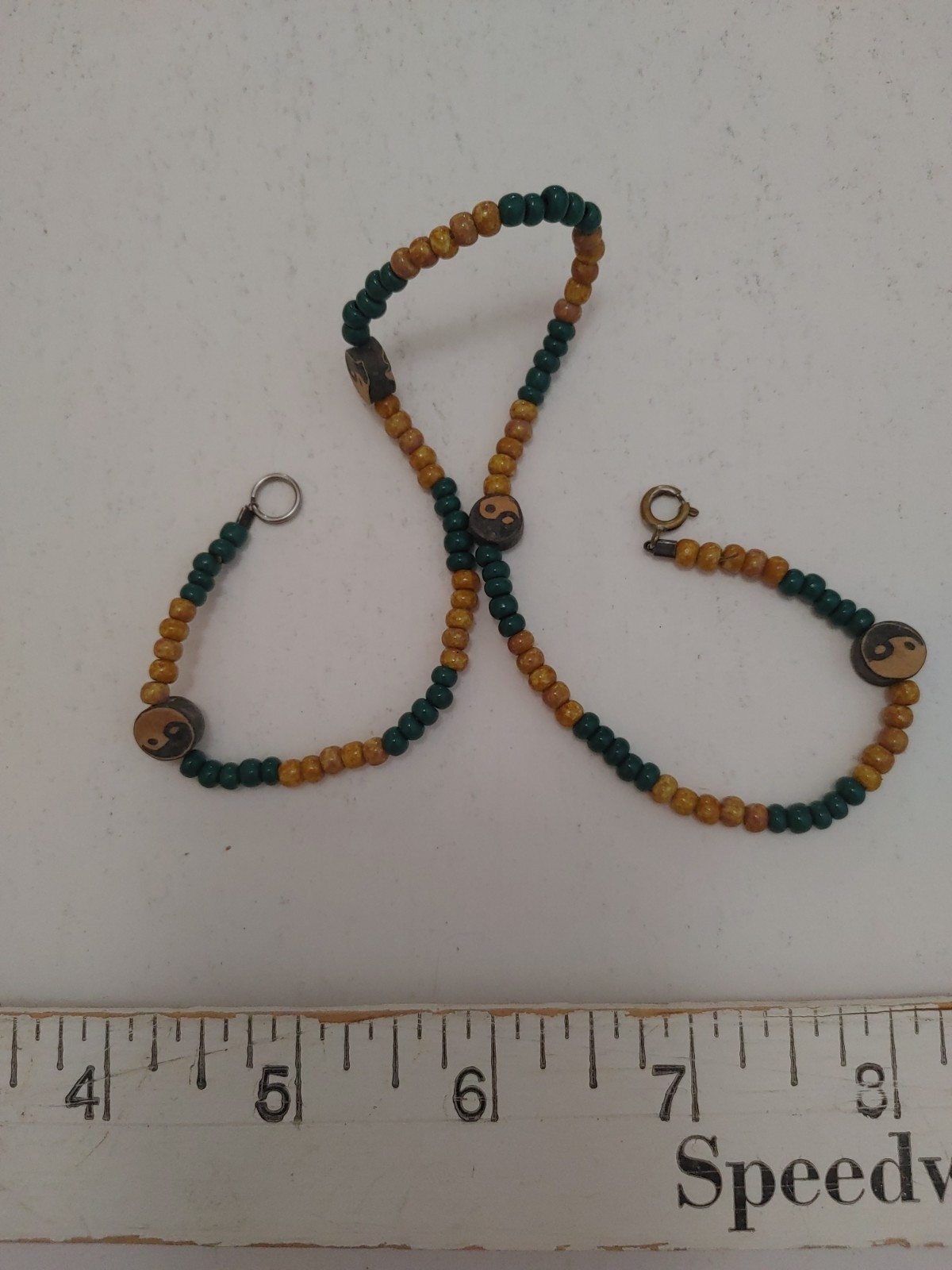 Ying Yang Choker Necklace Surfer 1990s