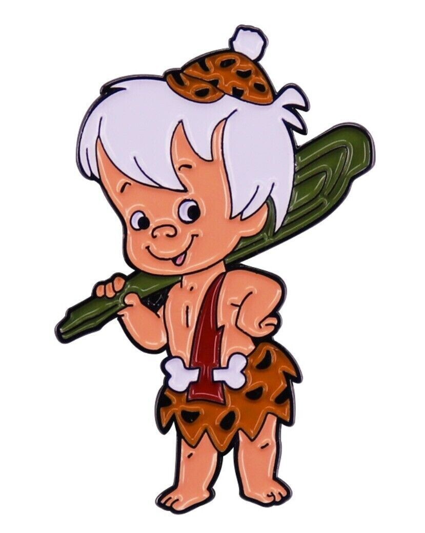 The Flintstones Bam Bam Cartoon Character Metal Enamel 1.25 Inches Tall Pin