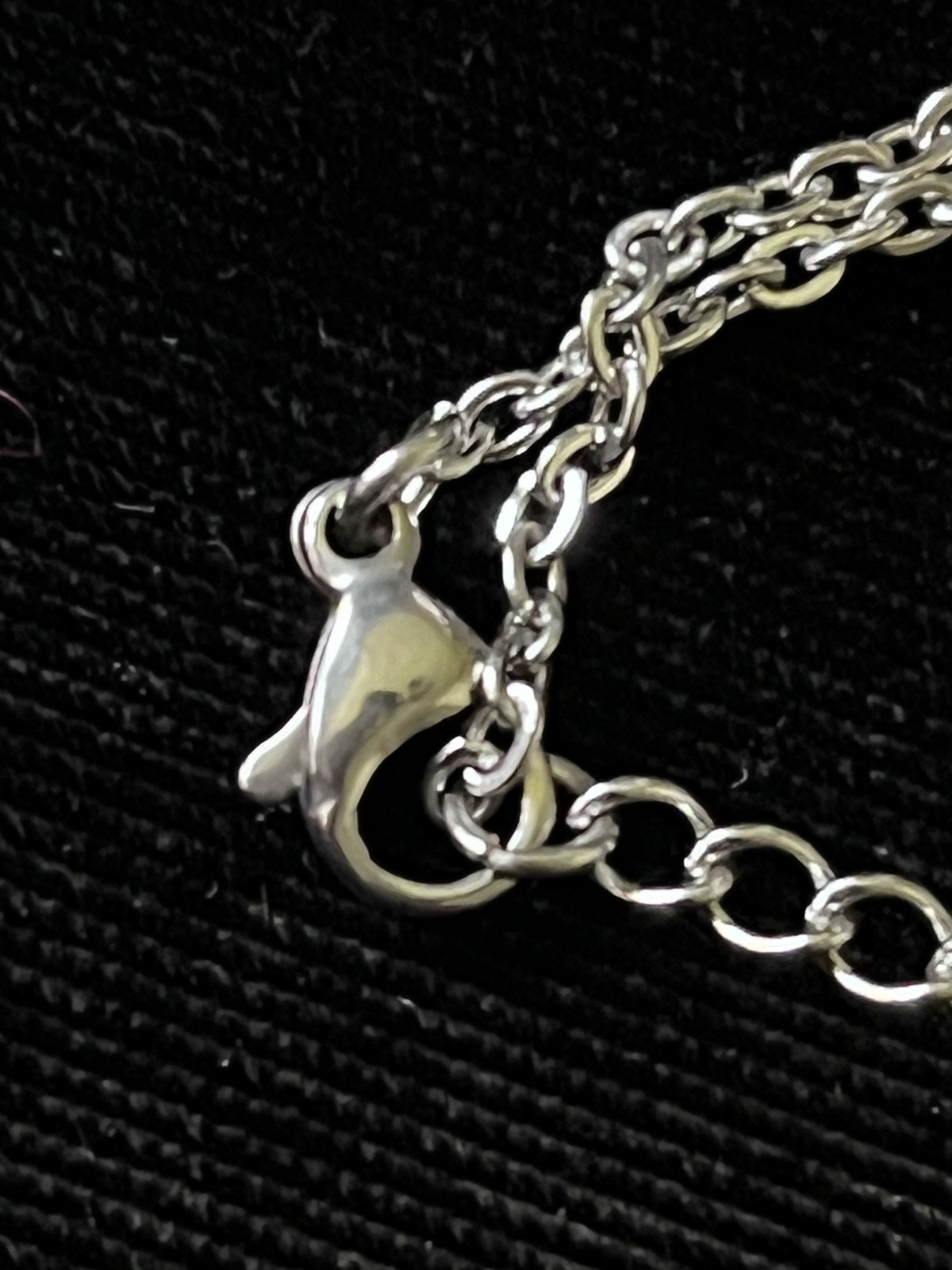 Silver Tone Coffee Cup Pendant Necklace Double Chain 16-18 Inch Cute silver tone