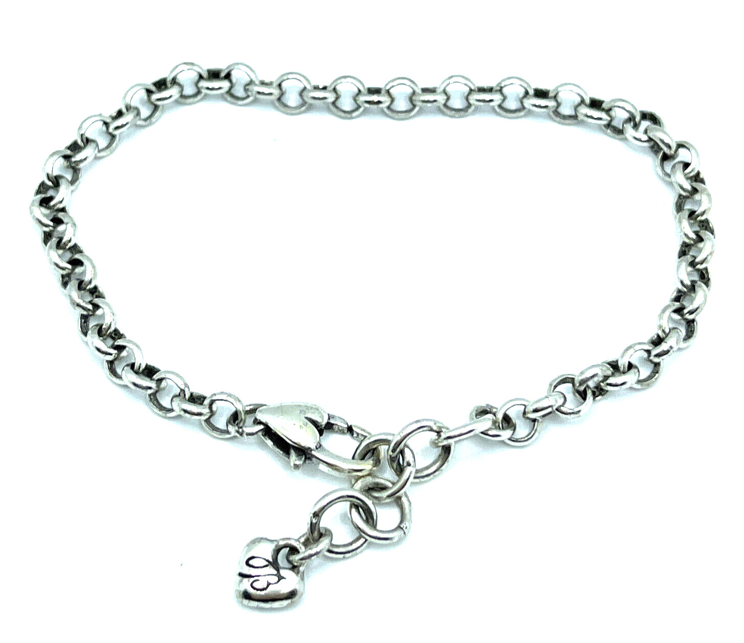 BRIGHTON Starter Rolo MED/LRGE Links Charm Bracelet LEGACY Excellent 8 inches
