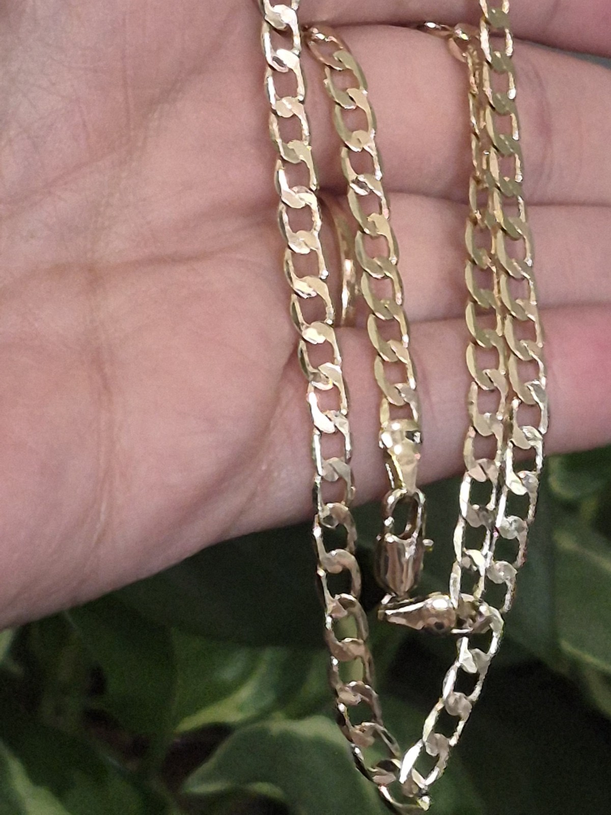 16in 4.5mm Gold Filled Cuban Chain Necklace Lobster Clasp