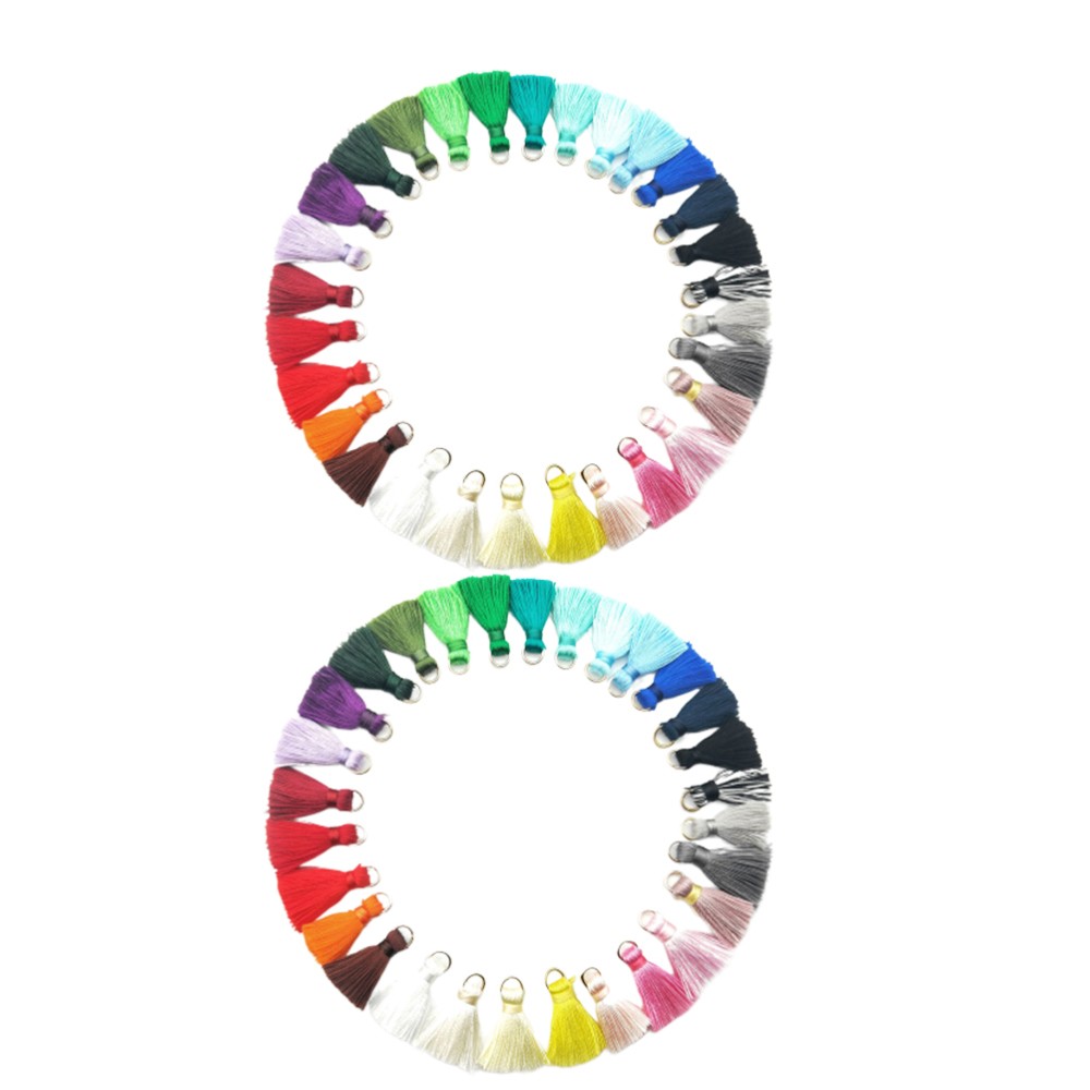 60Pcs Lightweight Hanging Tassel Earrings for DIY Jewelry Assorted Color Durable
