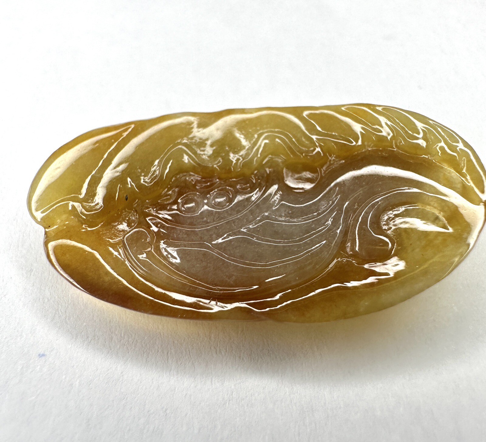 4.04g, Authentic Natural Burmese Lucky Frog On the Lotus Jadeite Jade Pendant
