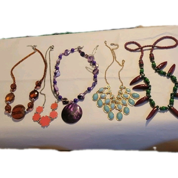 Lot of 9 Wearable Pendant Necklaces Bag No 2