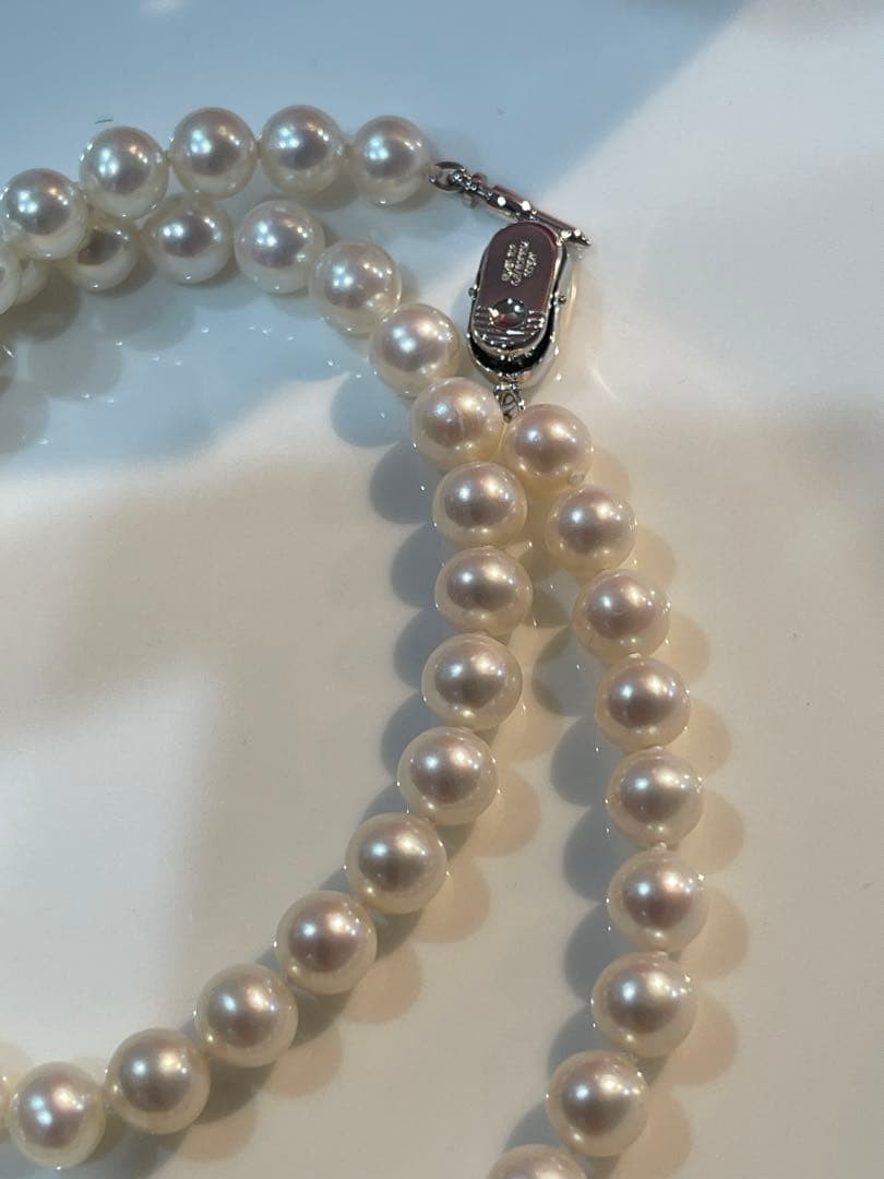 Natural Freshwater Pearl Necklace 7-7.5cm High Quality From Japan