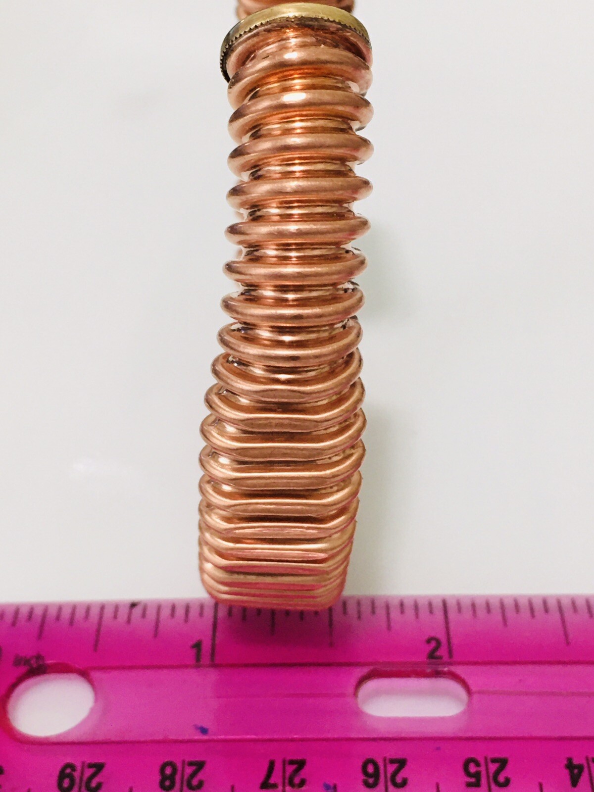 SOLID PURE COPPER THERAPY CUFF BRACELET Adjustable 30g NON MAGNETIC HANDMADE