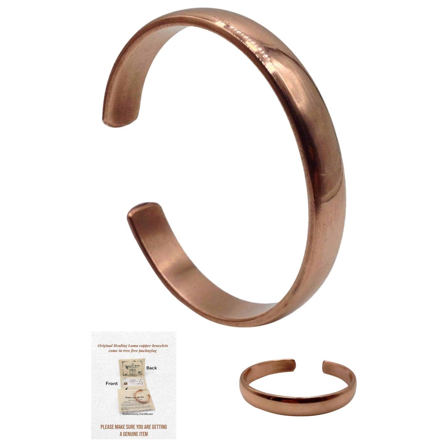 Durable and Beautiful Copper Bracelet – Adjustable 6 to 10 Inch Cuff for Comfort