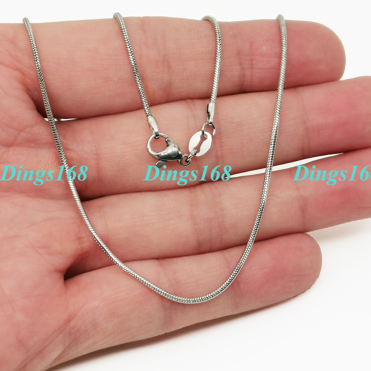 Designer Inspired Solid 925 Sterling Silver Italian Snake Chain Necklace 16″-38″