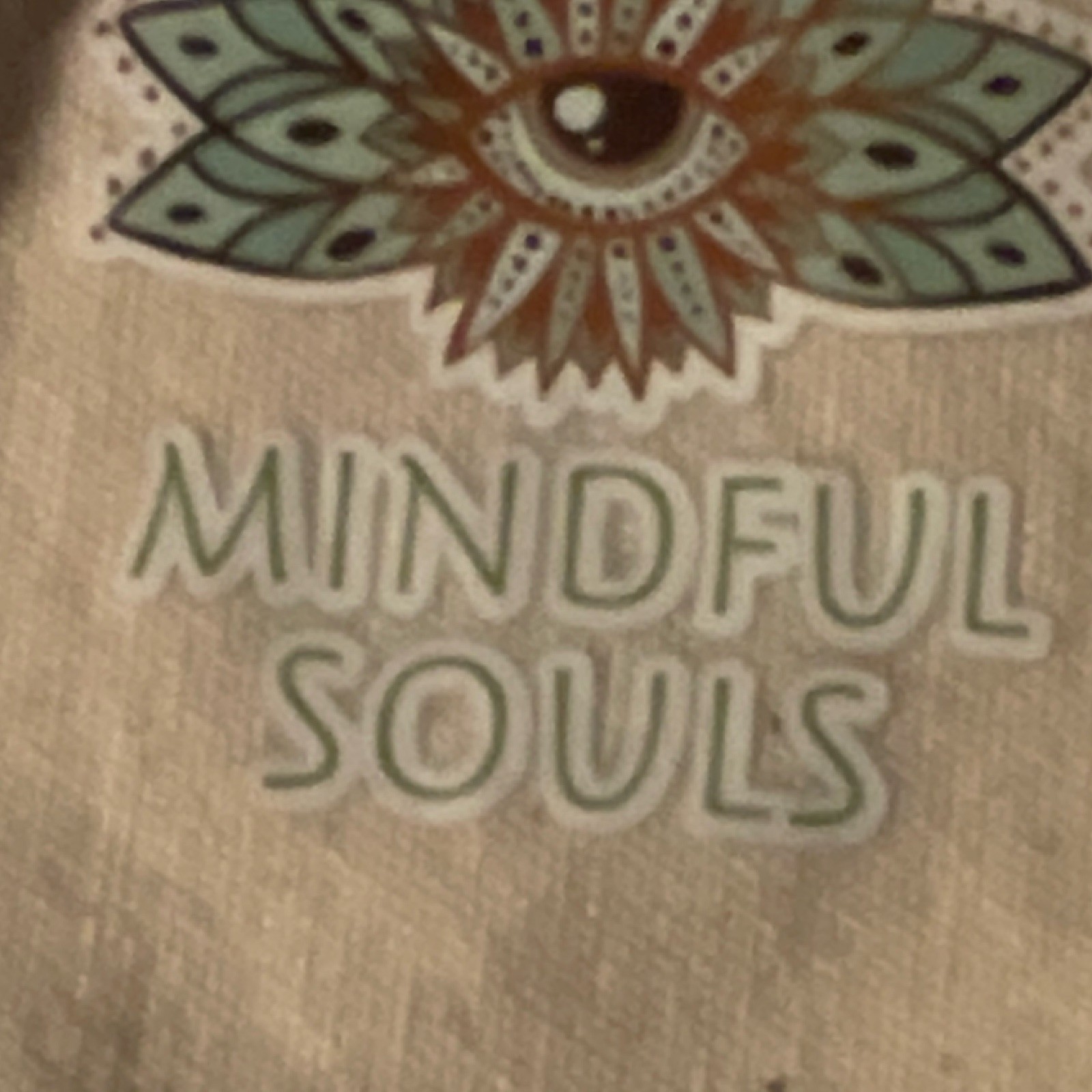 Mindful Souls Brown Glass Beaded Ball Chain Buddha Teardrop Charm Necklace
