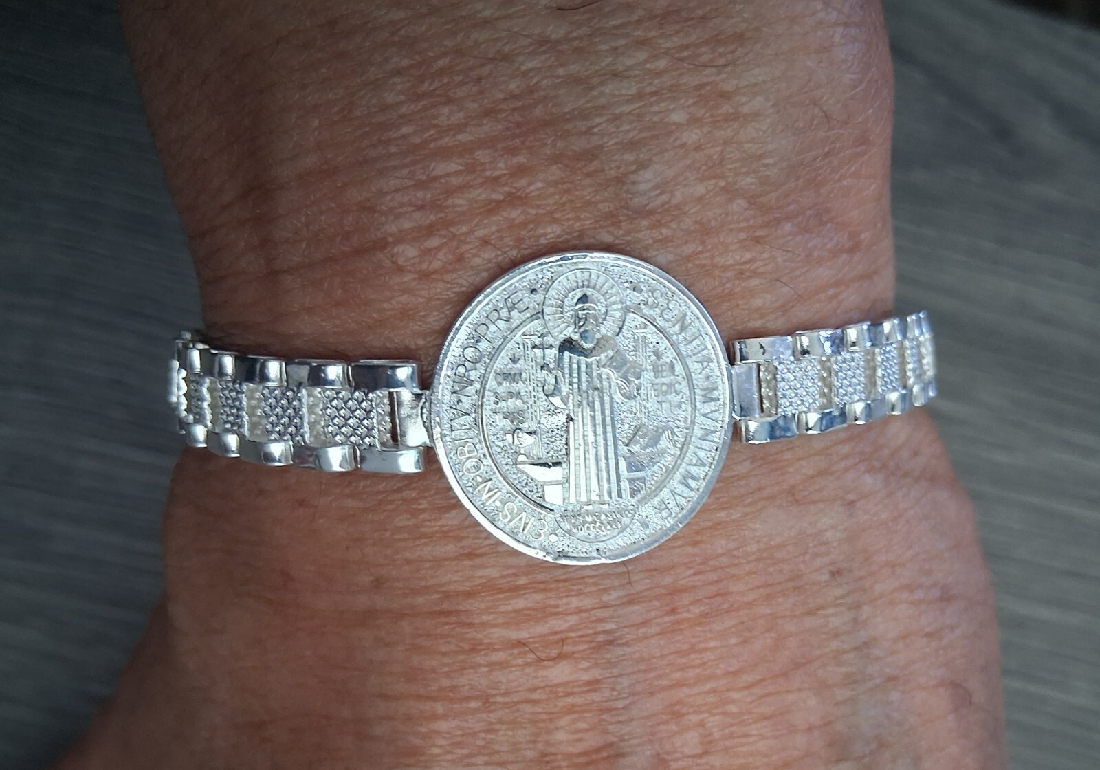 esclaba san benito plata 925 plata real 8″ de larga