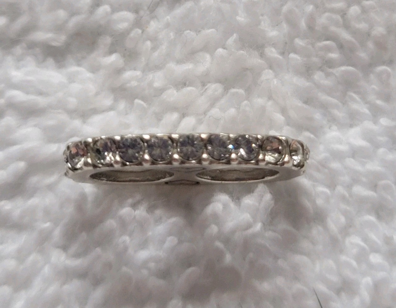 Brighton Glitter Double Spacer Bead Clear Crystals For Woodstock Bracelets New