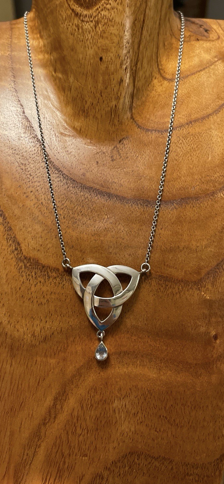 Celtic Knot W/ Teardrop Aquamarine