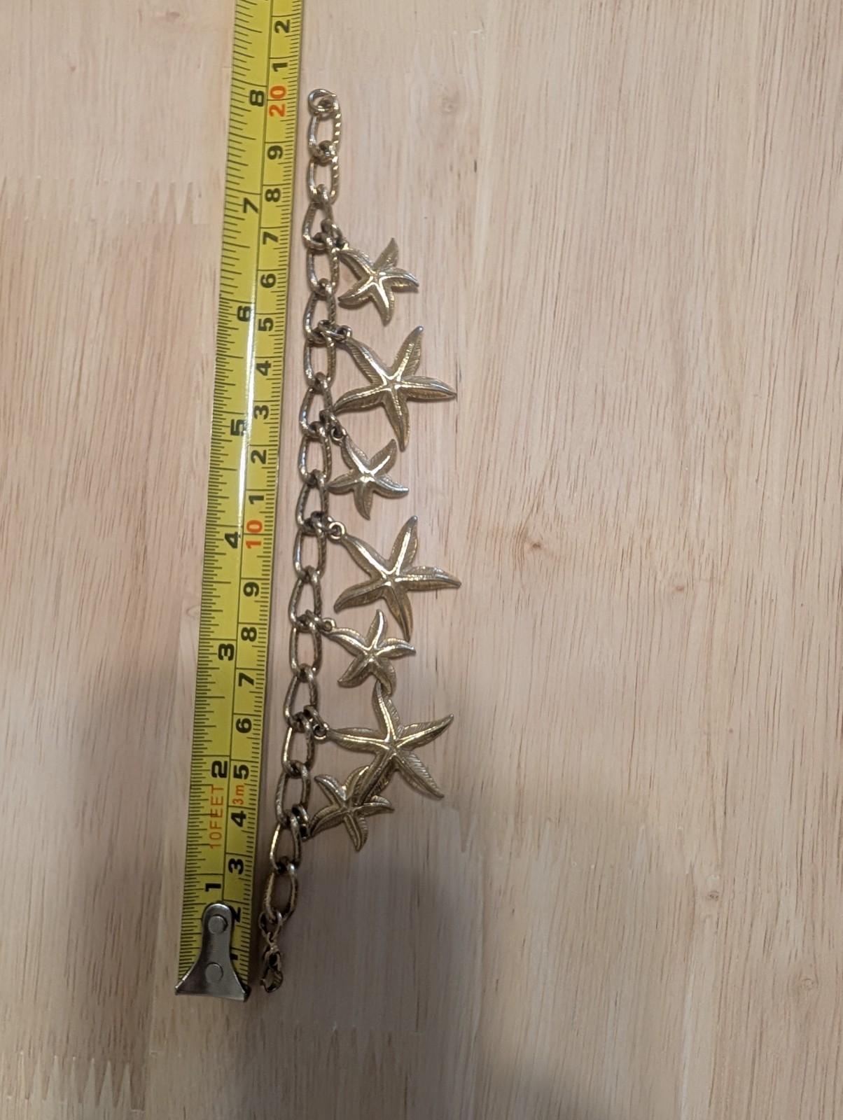 Gold-Tone 8-Inch Summer Beach Starfish Bracelet