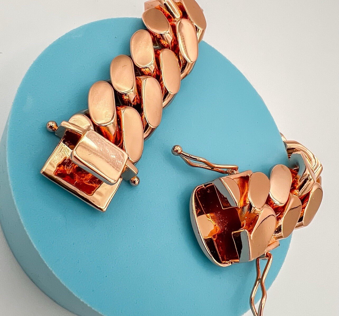 Miami Cuban Link Bracelet Rose Gold Plated 20mm