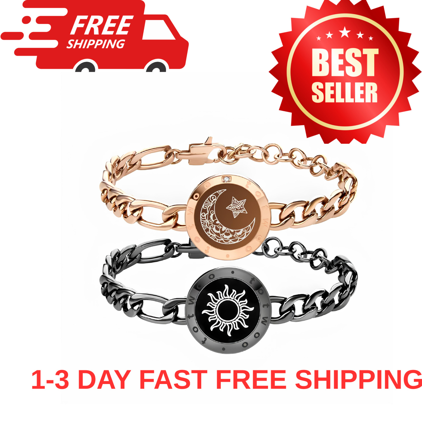 Totwoo Long Distance Relationship Bracelet for valentines Boyfriend’s Gift