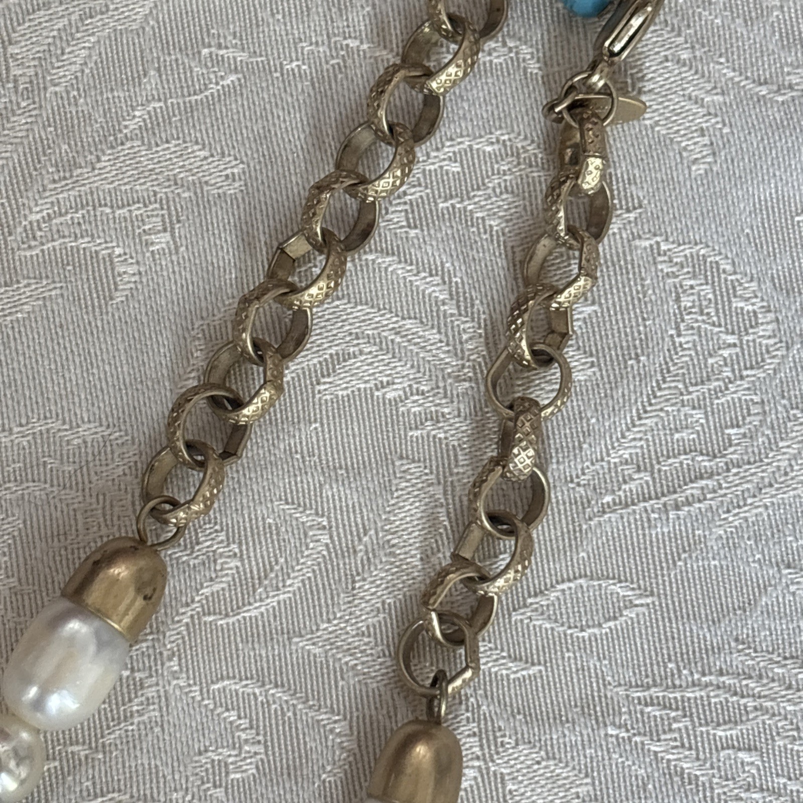 Lia Sophia Kiam Family Necklace & Earrings & Bonus Bracelet Freshwater Pearl