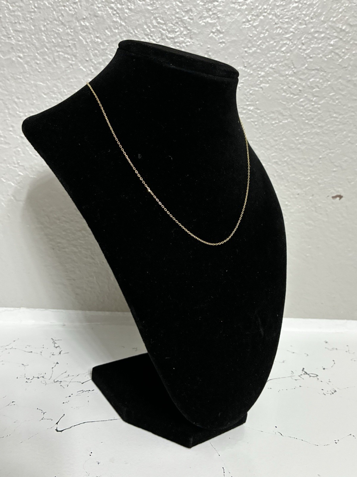 925 Sterling Silver Gold Tone Chain Adjustable Extender.Lobster Clasp 16”-18”