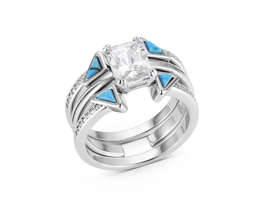 Montana Silversmiths Ring Womens Skyline Stack Set Open RG6549