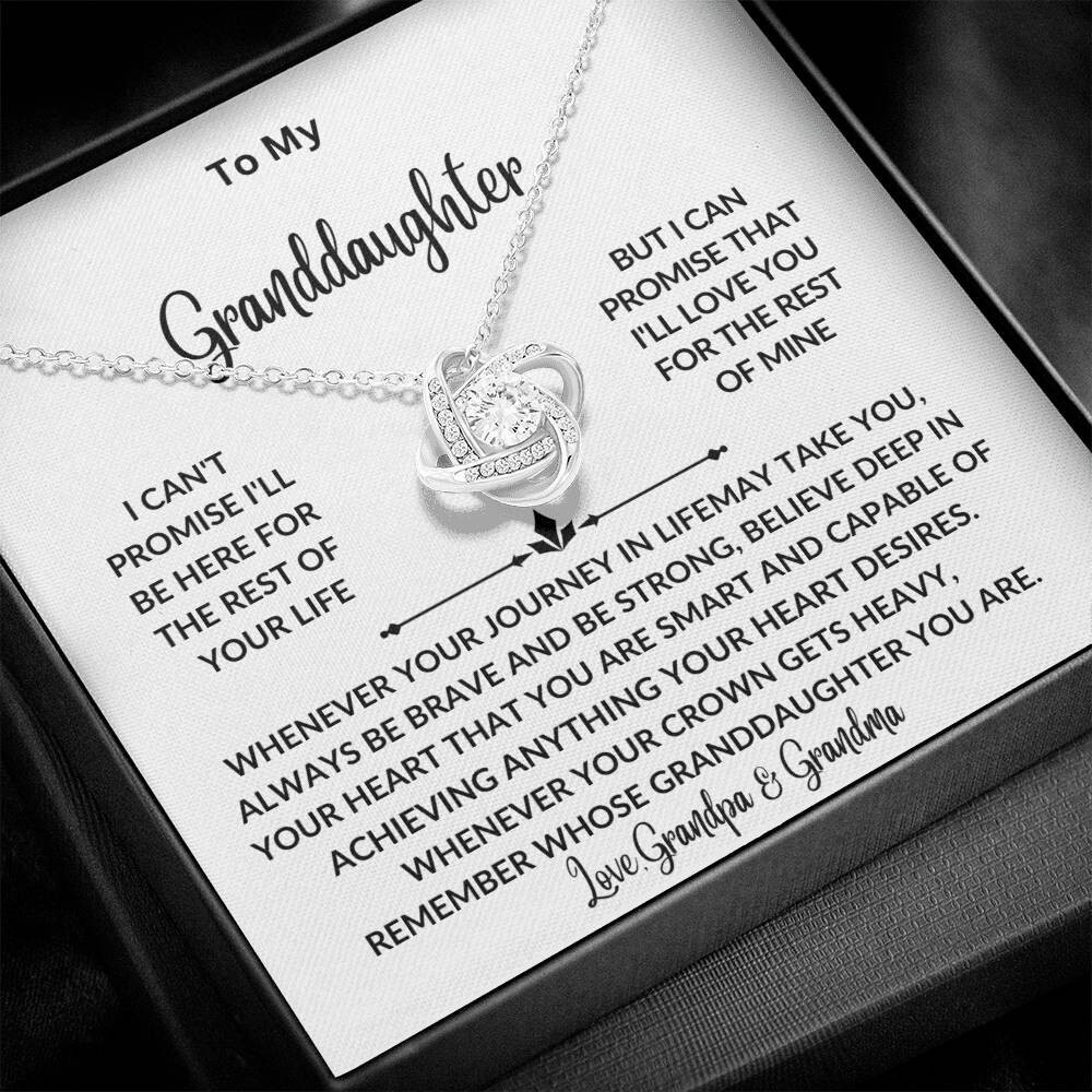 Granddaughter’s Sentimental Necklace Gift for graduation, birthday, wedding