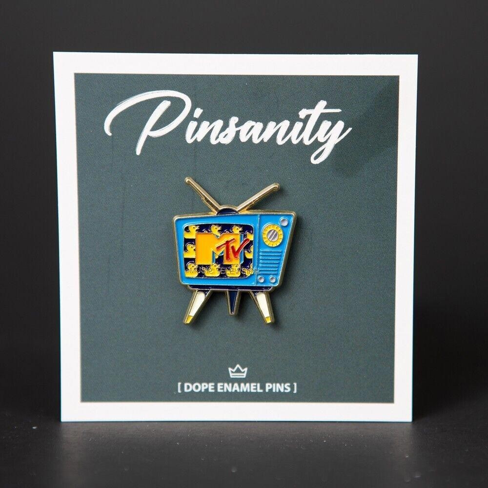 MTV Vintage TV Pin – Fast Shipping from USA – Brooch Music Television