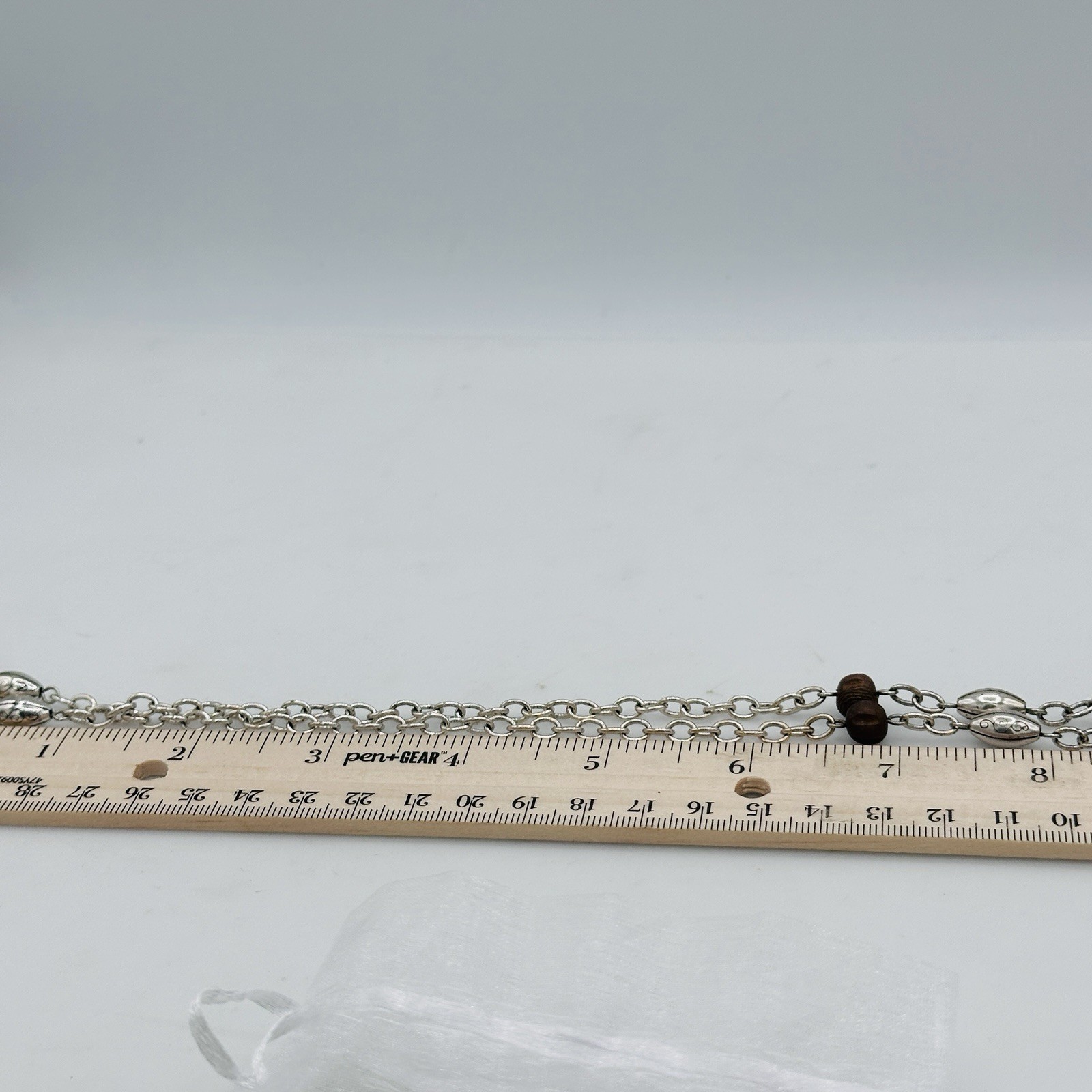 Brighton Floral Openwork Resin Pendant Necklace Gold Plated Beaded Chain