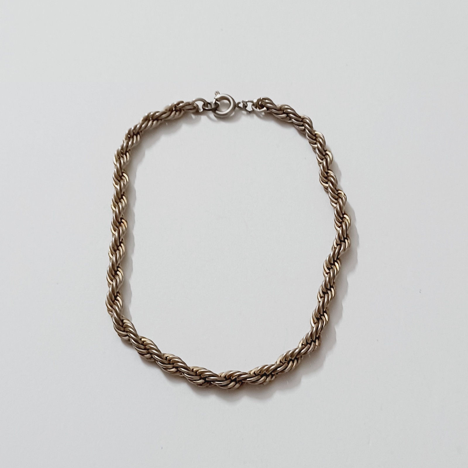 Twisted Rope Chain Bracelet 8 inches