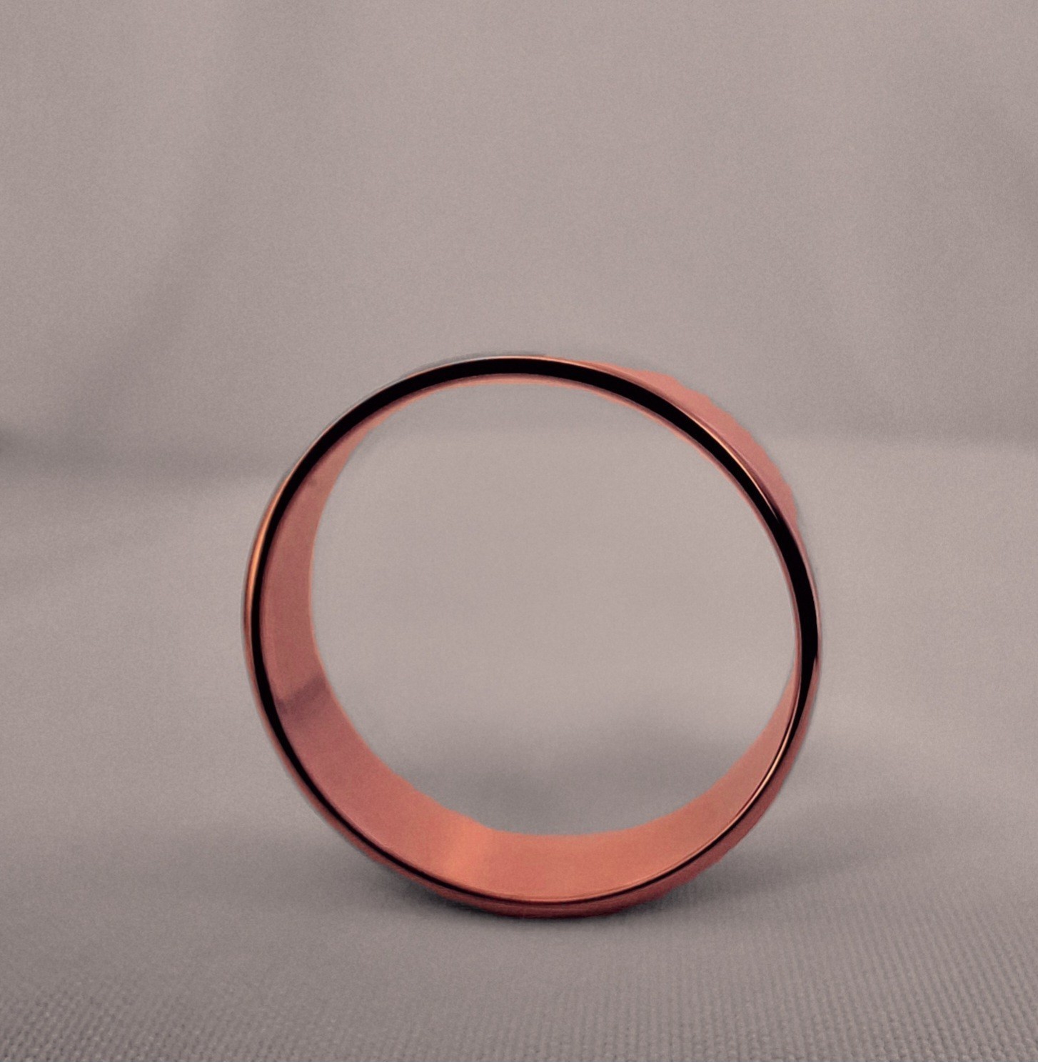 SOLID COPPER RING POLISHED 5MM BAND