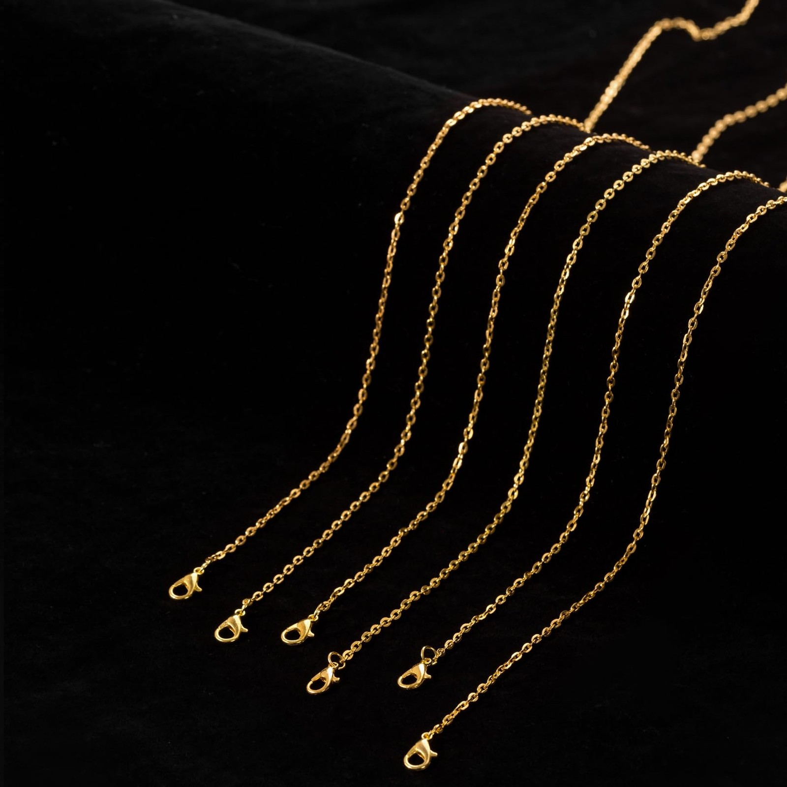 Lemonkey 24 Pack Necklace Chains Bulk,Gold and Silver Plated DIY Cable Link C…