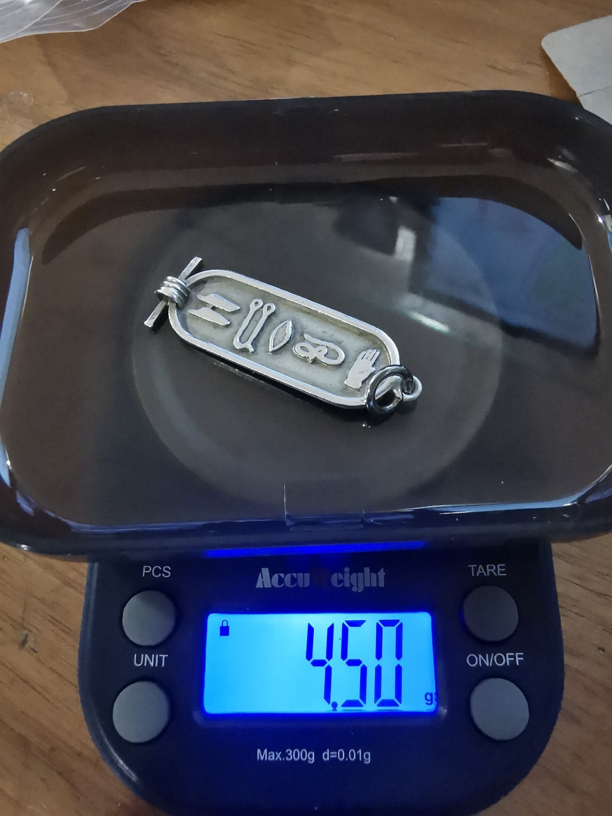 Egyptian Silver 900 Single Sided Cartouche