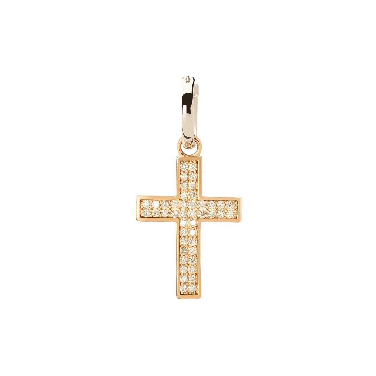 cross Earrings Brass Metal Hoop Earrings Jewelry for gift