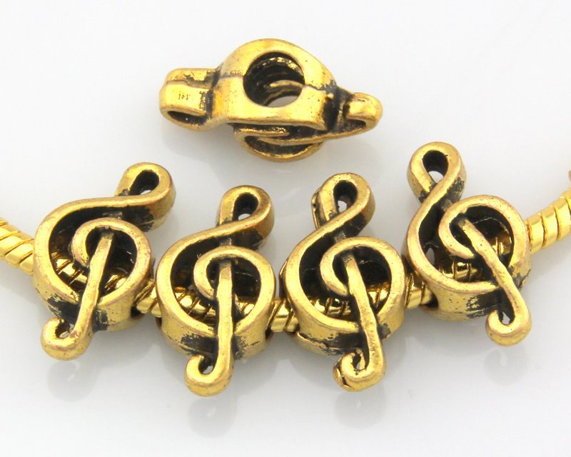 Wholesale Antique Gold Plated Mix Beads Fit Charm Bracelet Choose Quantity JH04