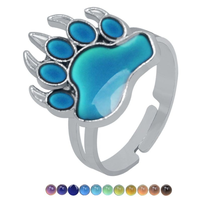 Unisex Metal Mood Feeling Tracker Ring for Men Novelty Jewelry for Gift Party