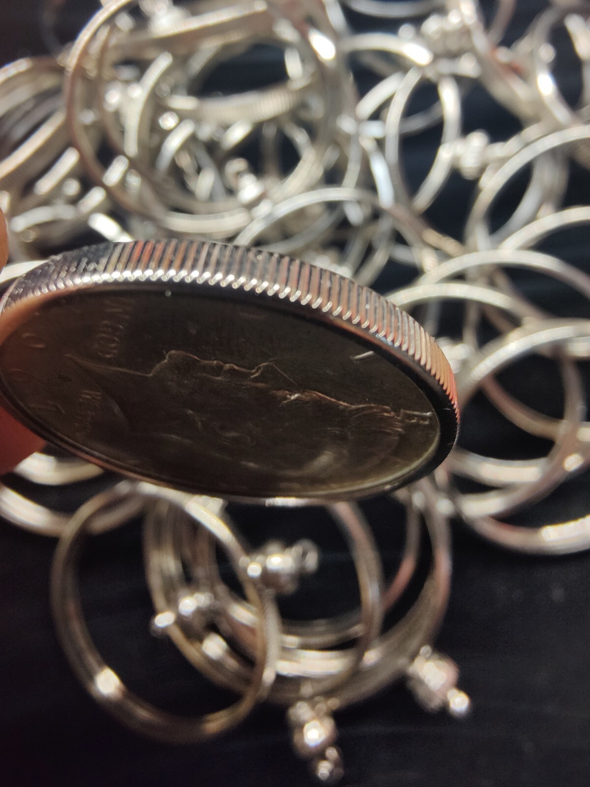 10pcs NicklePlated HalfDollar Coin Holder Pendant Style Necklace Free Ship USA
