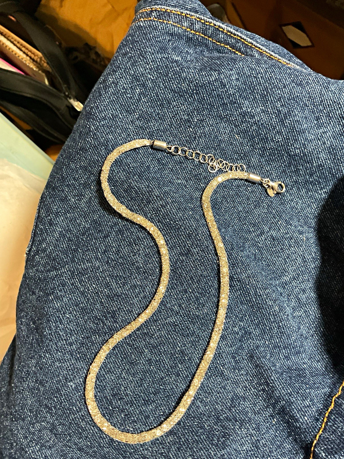 925 Sterling Silver Snake Chain Necklace, Adjustable Lobster Clasp Closure