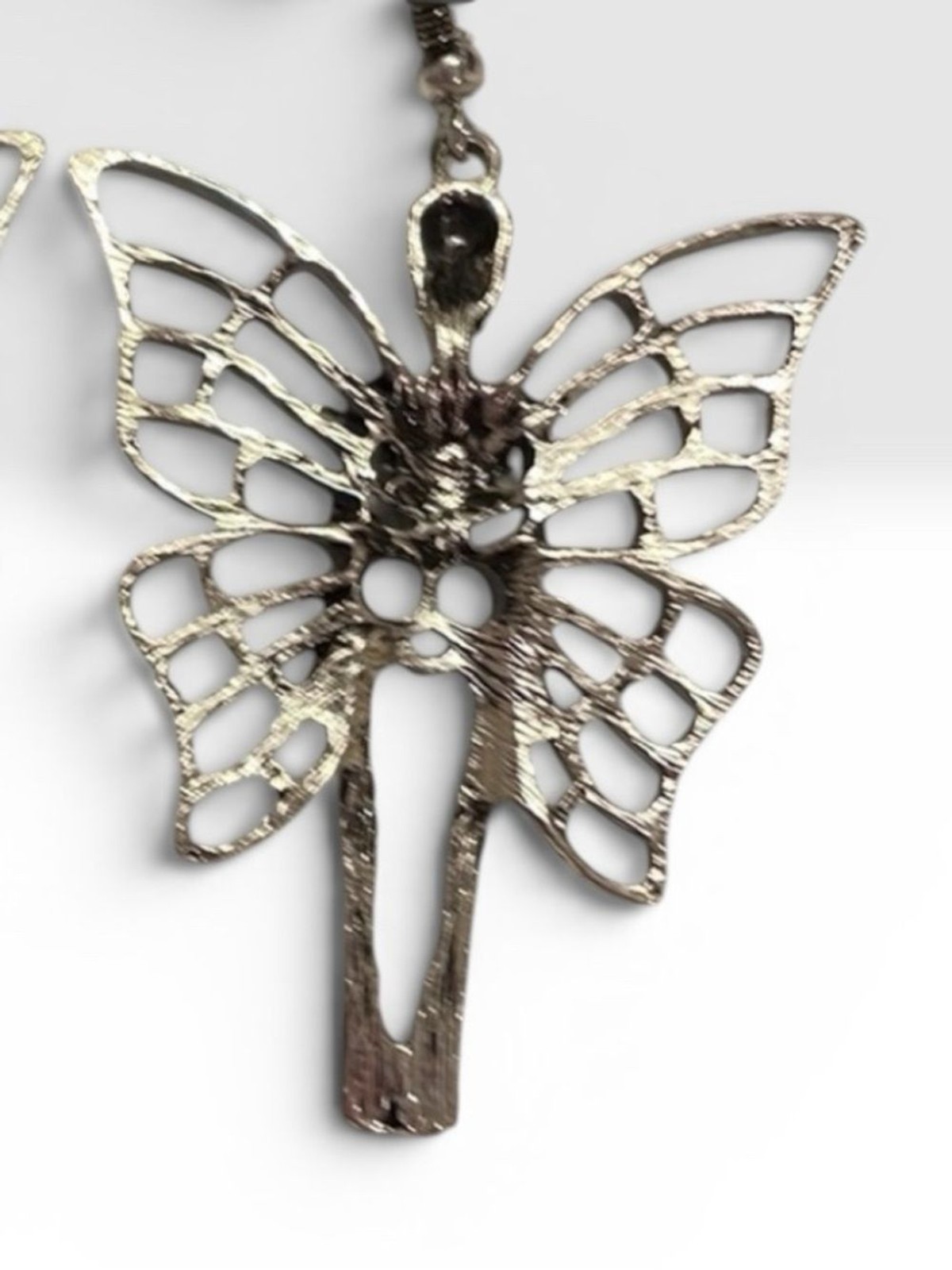NWT 2 Pairs Body Rage Spencer Winged Skeleton Earrings Goth Alternative Unisex