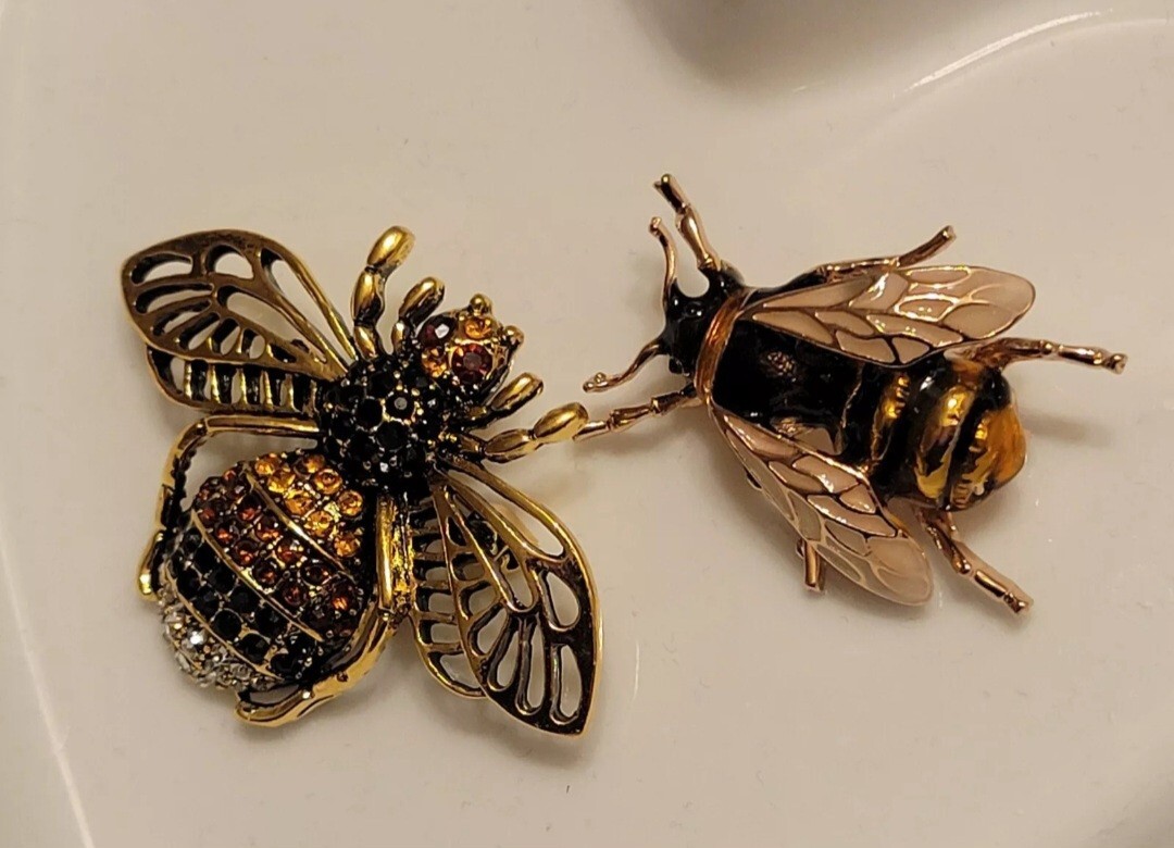 Bumblebee Honeybee Bug Insect Brooch Pin Lapel Lot Jewelry CA USA