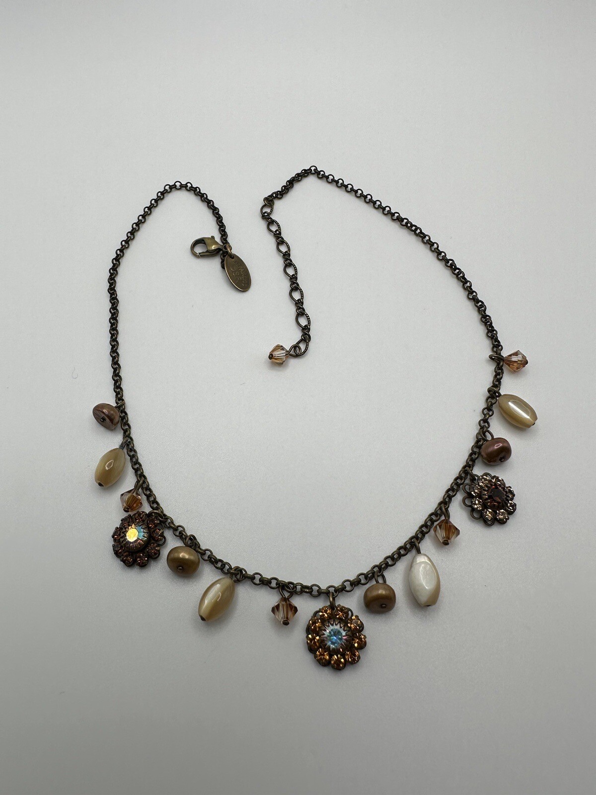 Liz Palacios Designer Crystal Necklace 15.25″ -17.25″ NB8