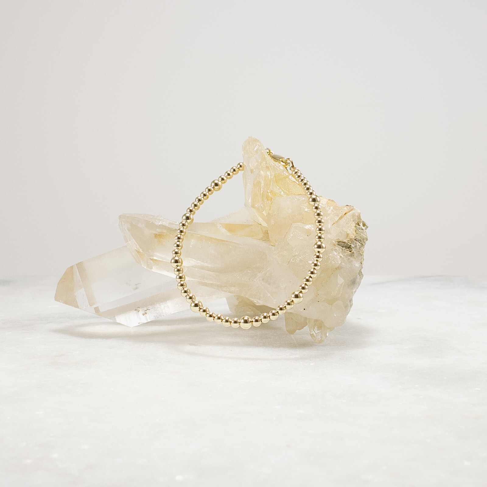 Gold Bead Bracelet 14k Gold Filled 2.5mm 3.5mm
