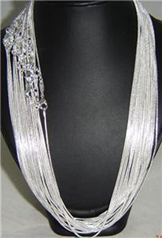 Wholesale 100pcs 1.2mm/2mm Unisex Silver Plated Snake Chain Necklace 16″-24“
